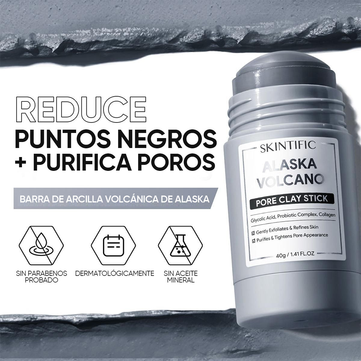 Alaska Vulkan Poren Tonerde-Stick