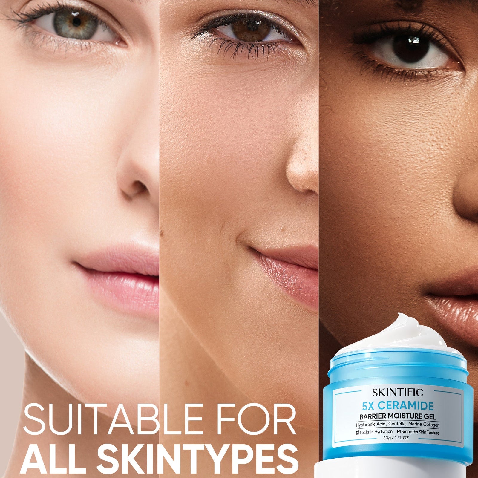 5X Ceramid Barriere Feuchtigkeits-Gel