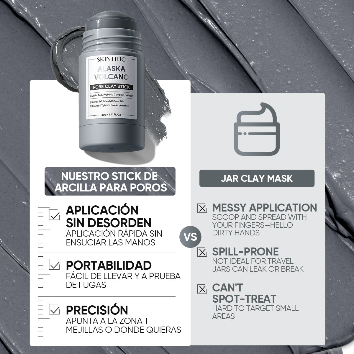 Alaska Vulkan Poren Tonerde-Stick