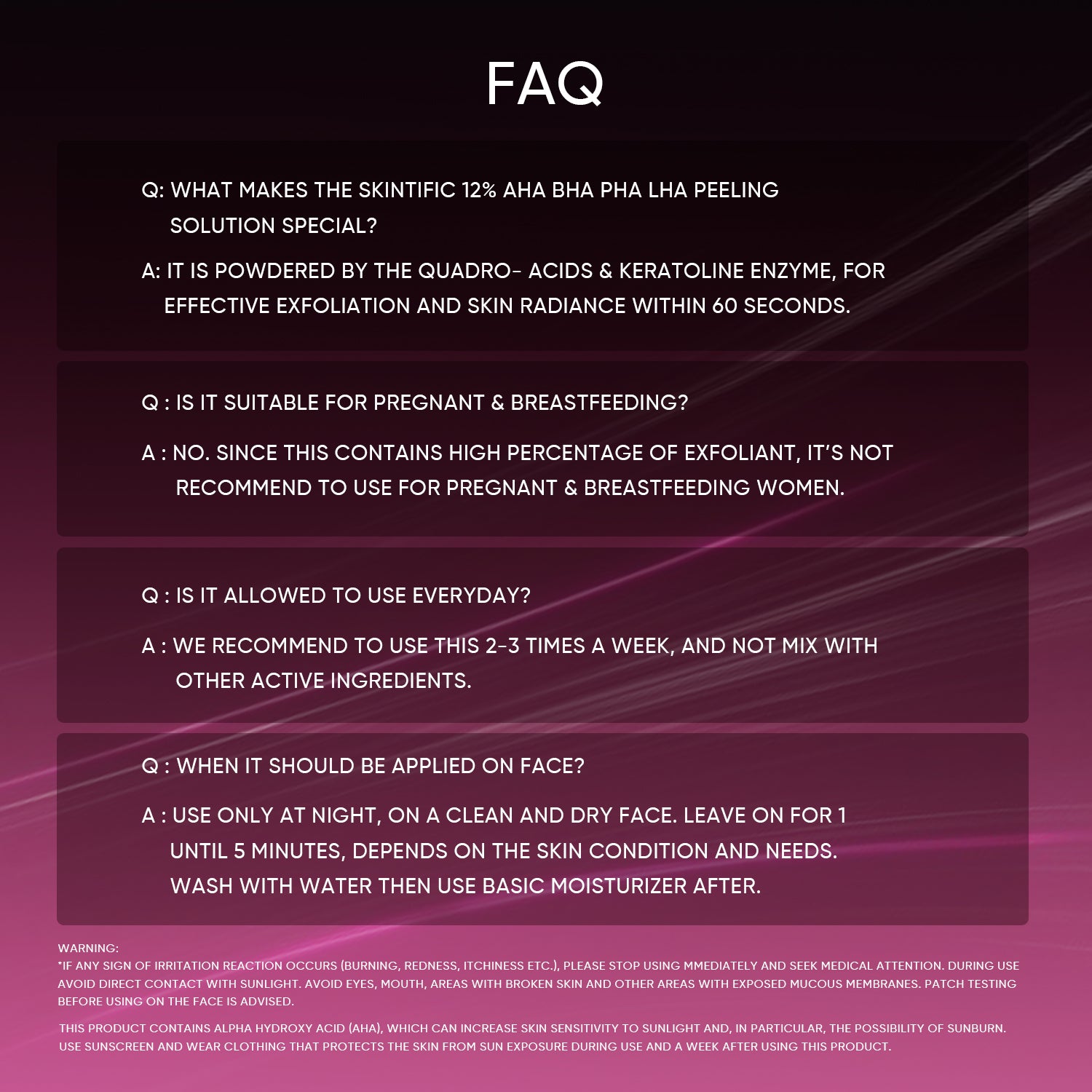 12% AHA BHA PHA LHA Peeling-Lösung