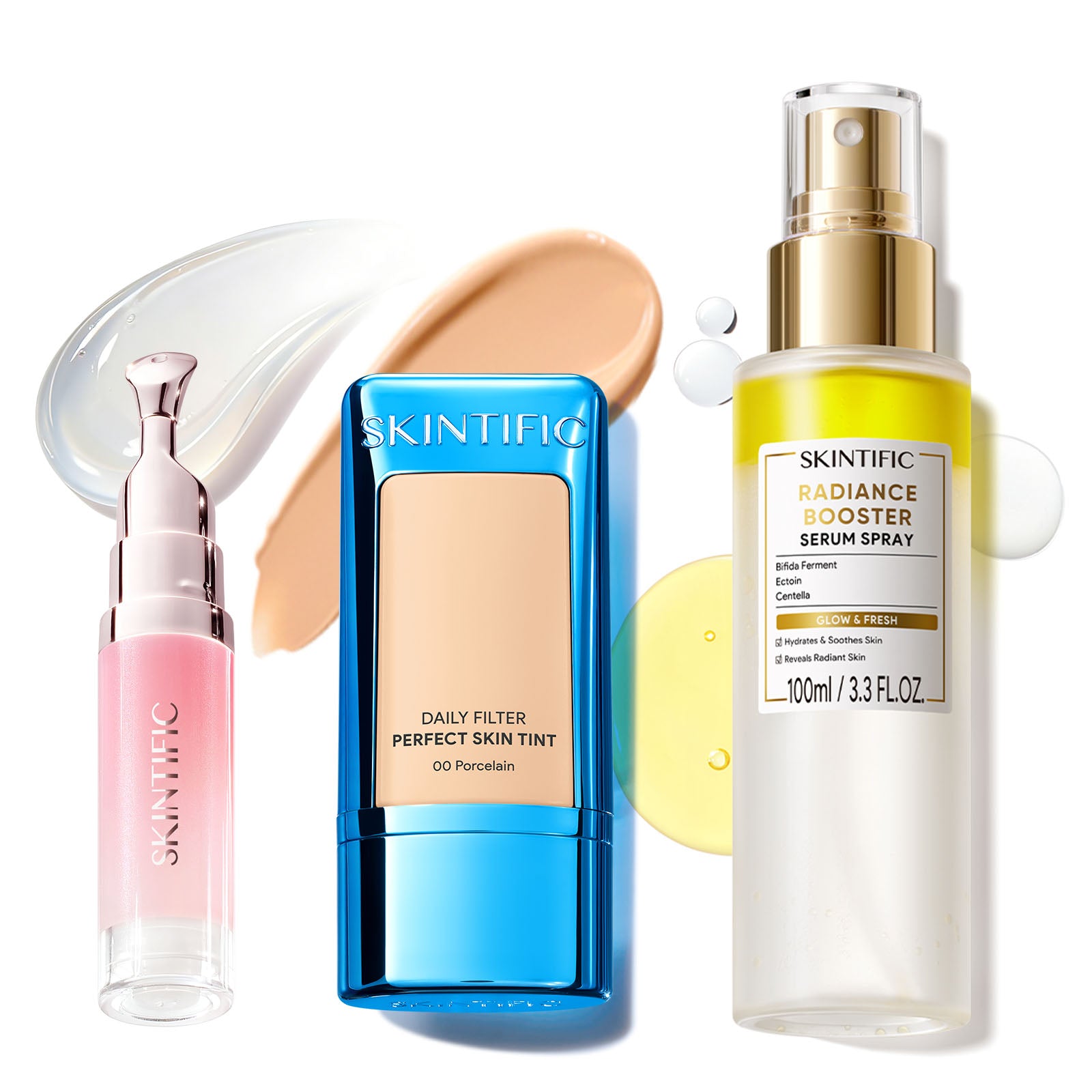 Skin Tint, Glow Serum Spray & Lip Serum Set