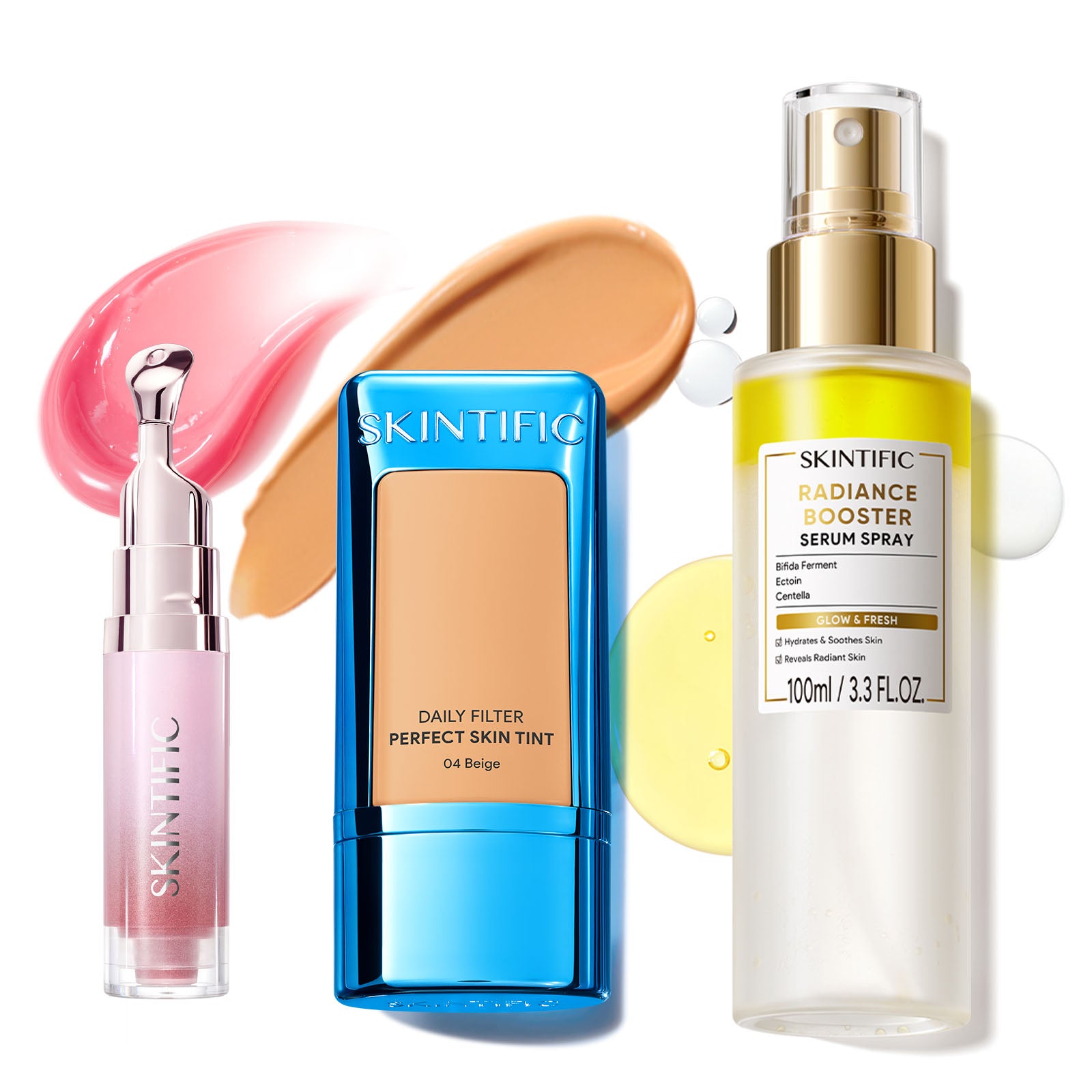 Skin Tint, Glow Serum Spray & Lip Serum Set