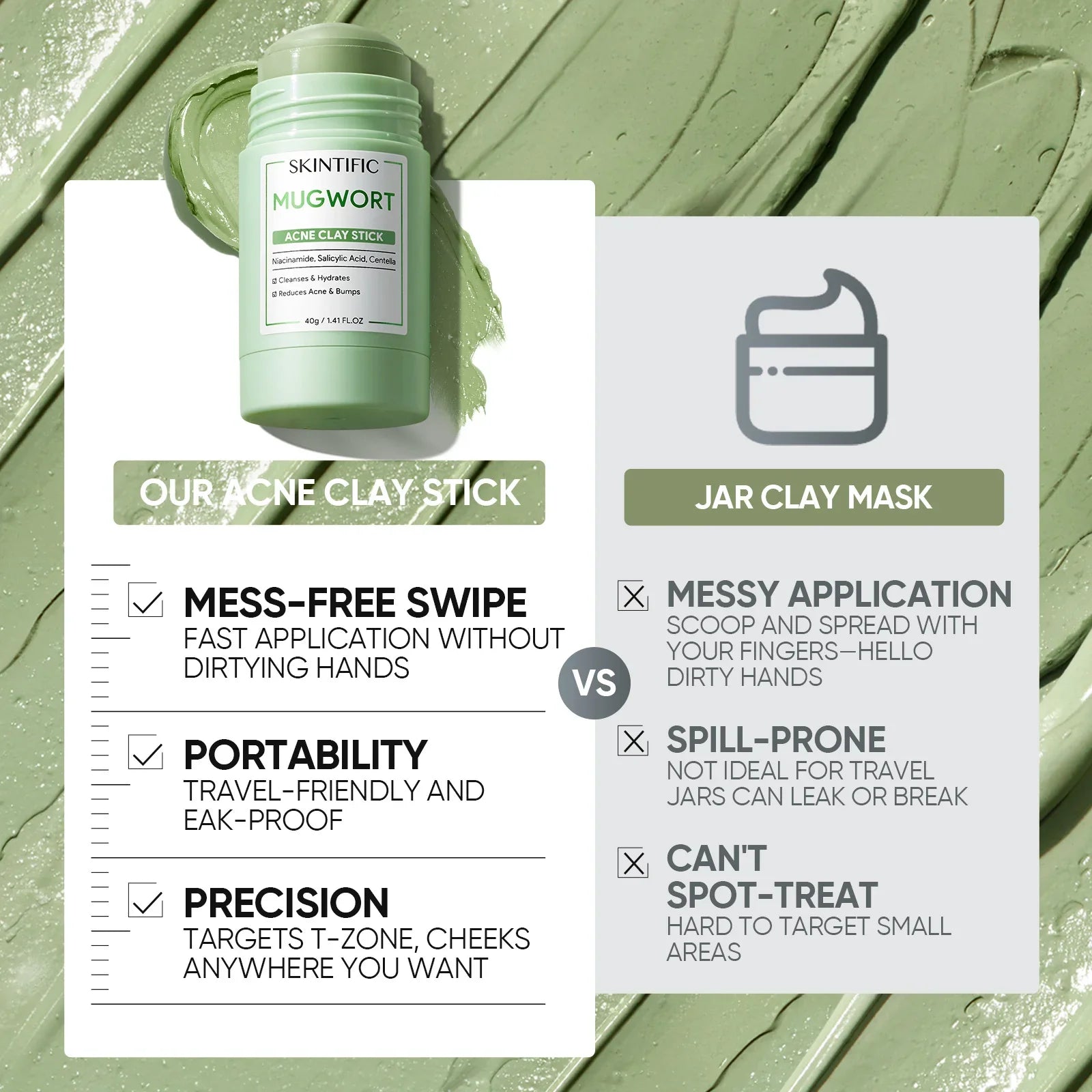 Blackhead Control & Acne Care Deep Cleansing Clay Mask Duo Set