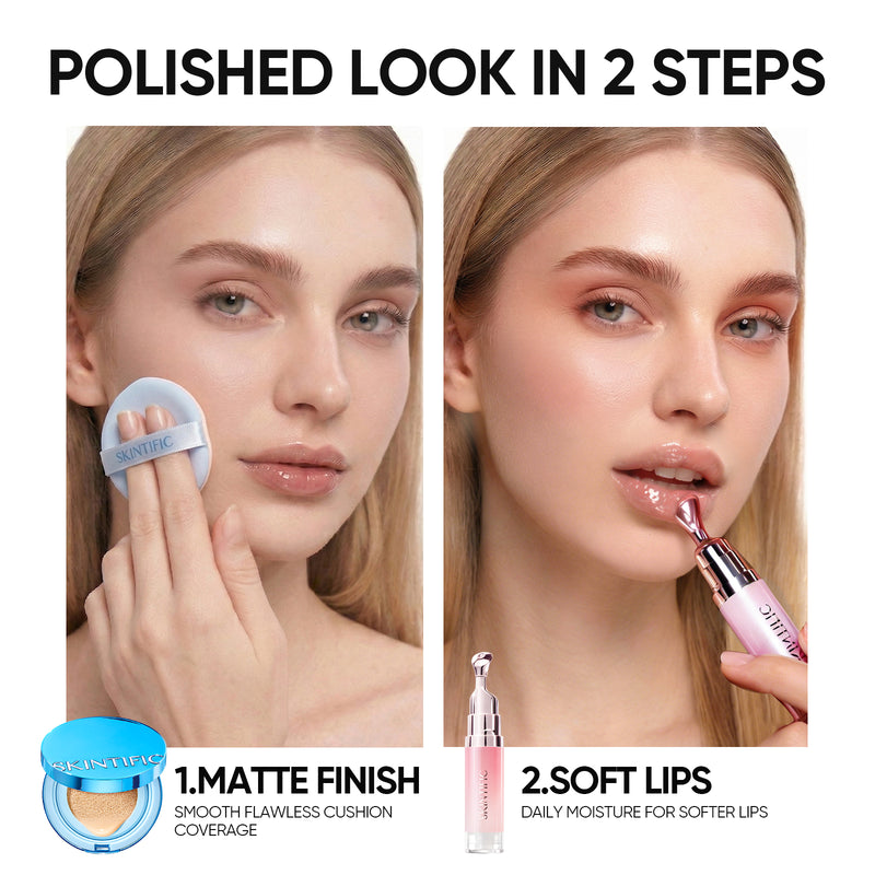 Velvet Mattes Cushion & Aufhellendes Lippenserum 2er-Set