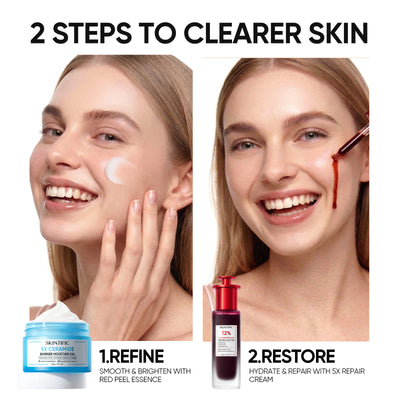 Peeling-Lösung & 5X Ceramid Feuchtigkeitsgel 2er Set