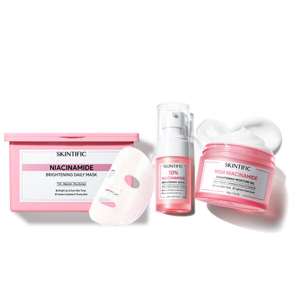 Niacinamide Glow Reset & Aufhellende Pflegeset 3-teilig