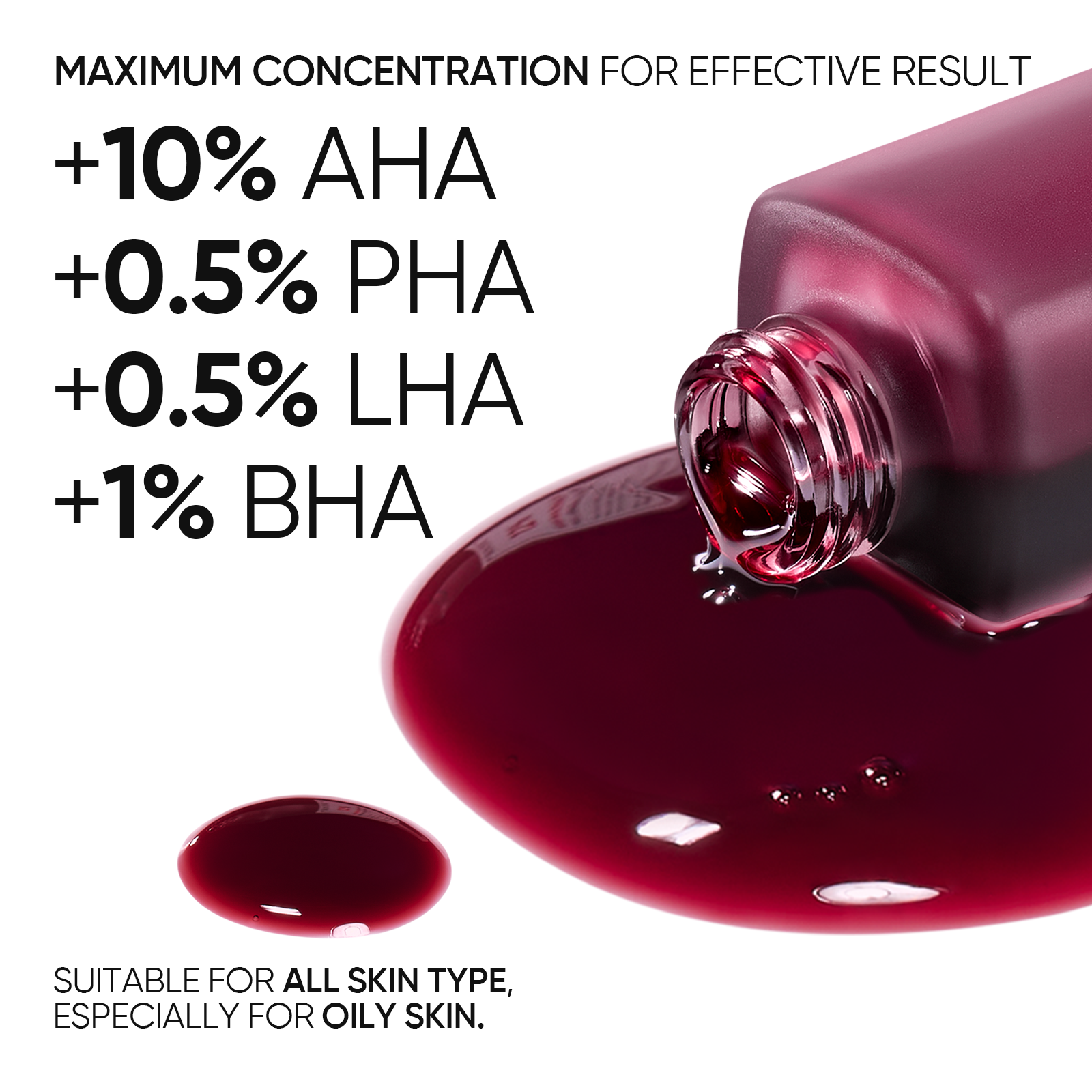 12% AHA BHA PHA LHA Peeling-Lösung
