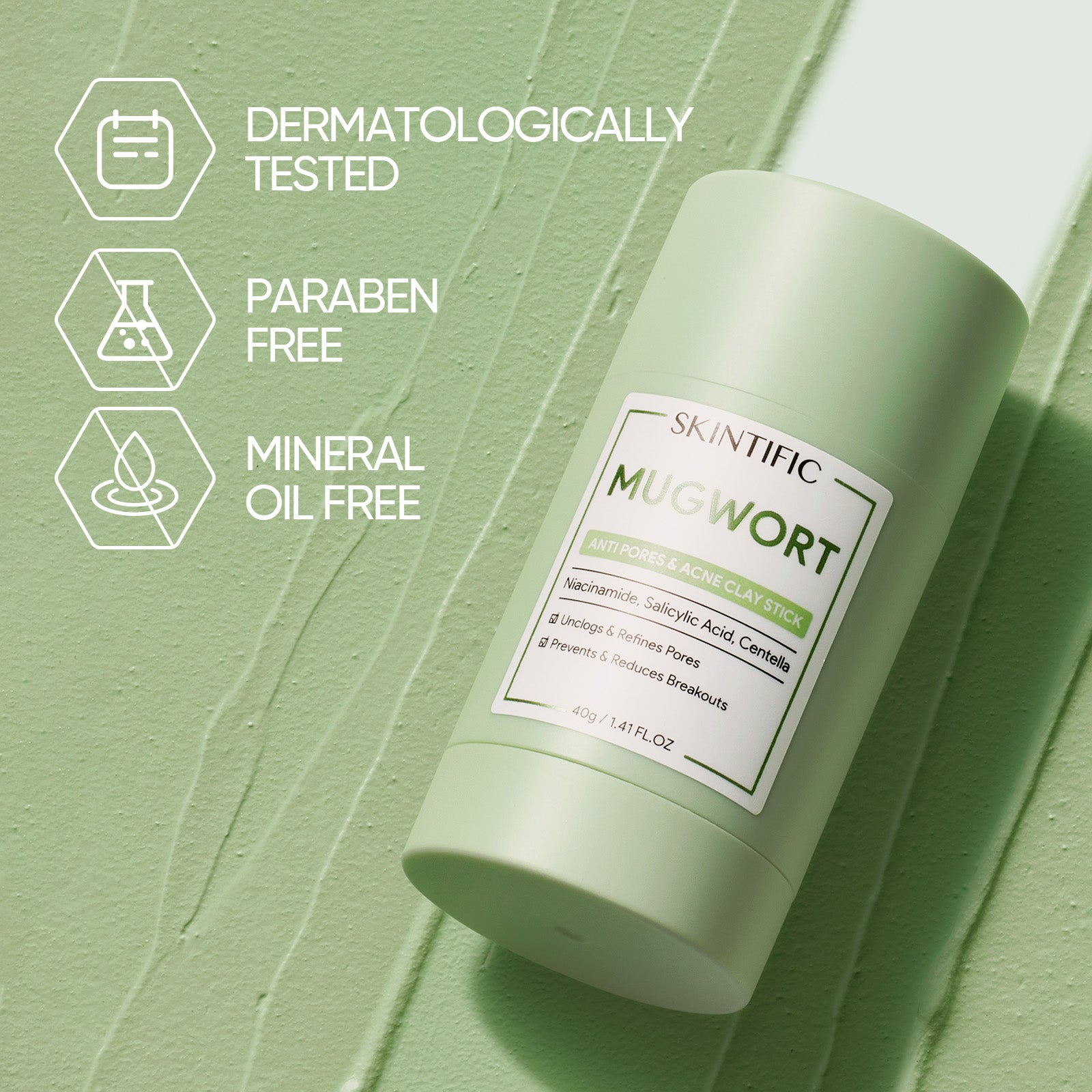 Beifuß Akne Tonerde-Stick