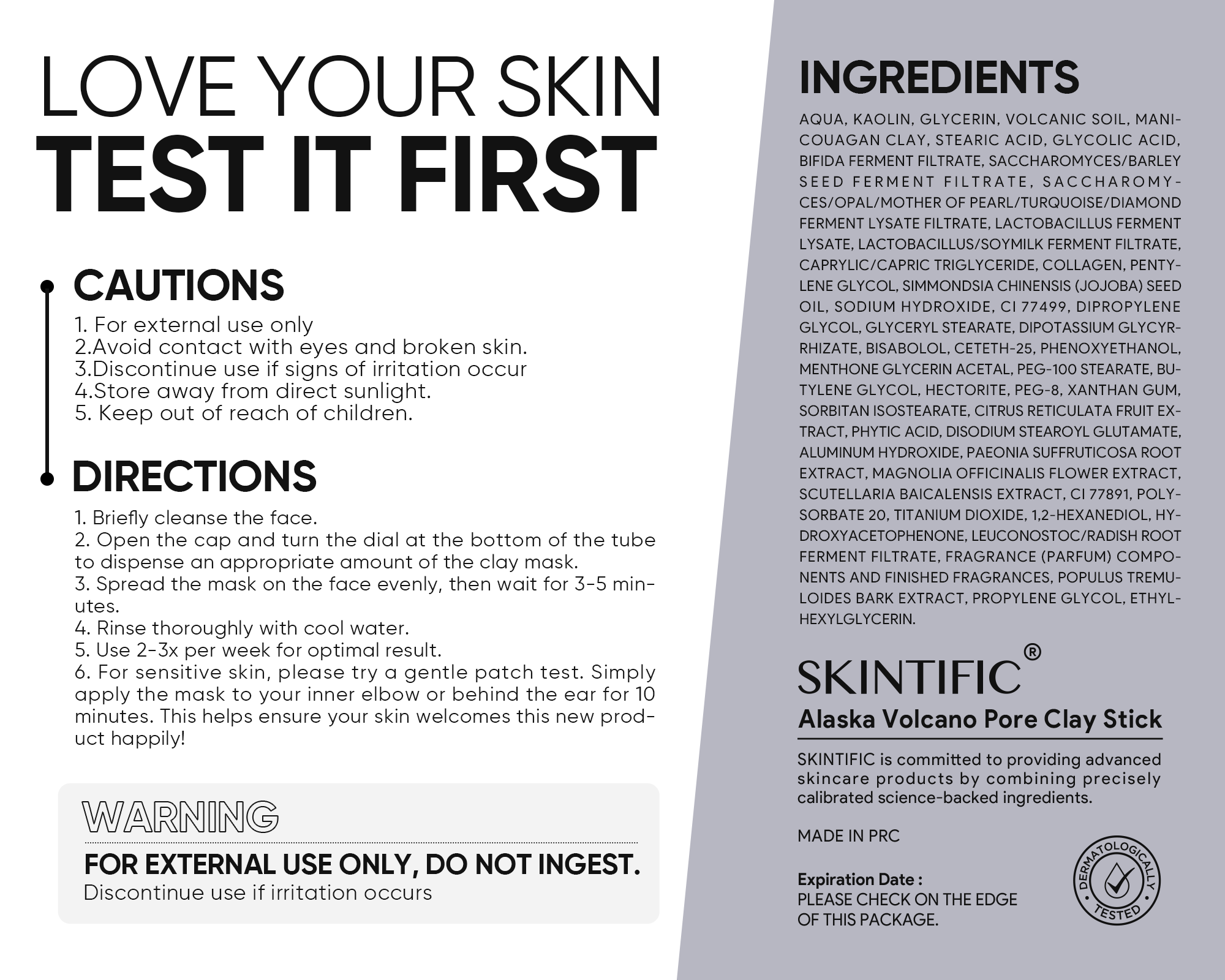 Alaska Vulkan Poren Tonerde-Stick