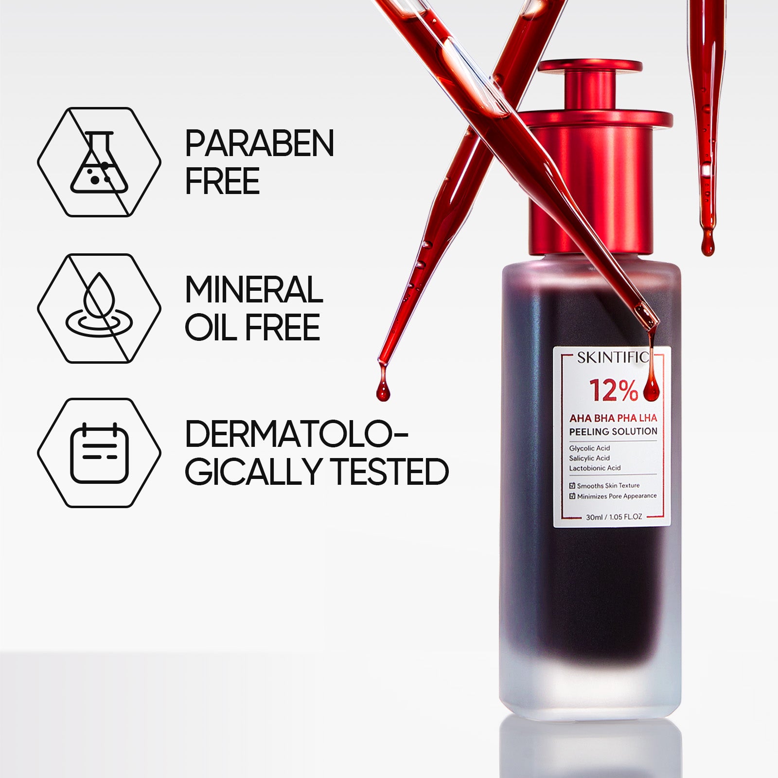 12% AHA BHA PHA LHA Peeling-Lösung