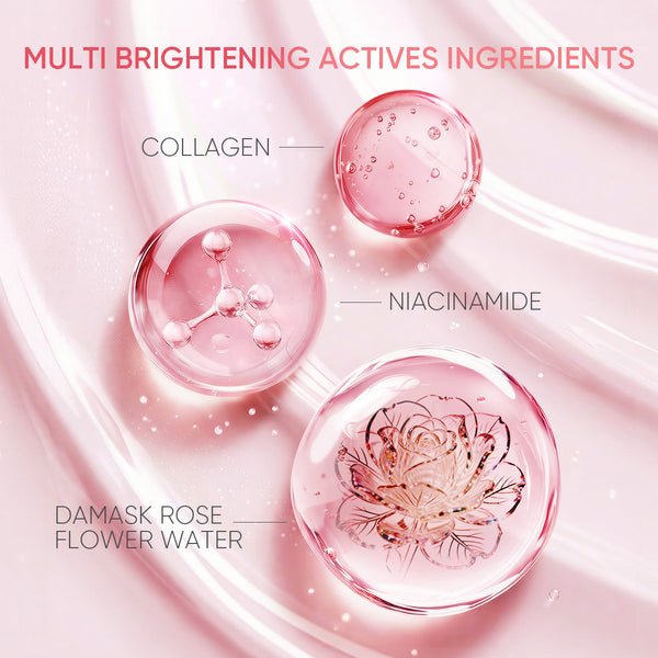 Damask Rose Aufhellende aufgeschlagene Creme-Reinigung