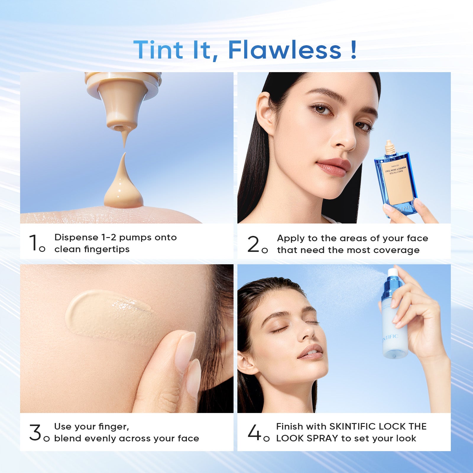 Skin Tint, Glow Serum Spray & Lip Serum Set