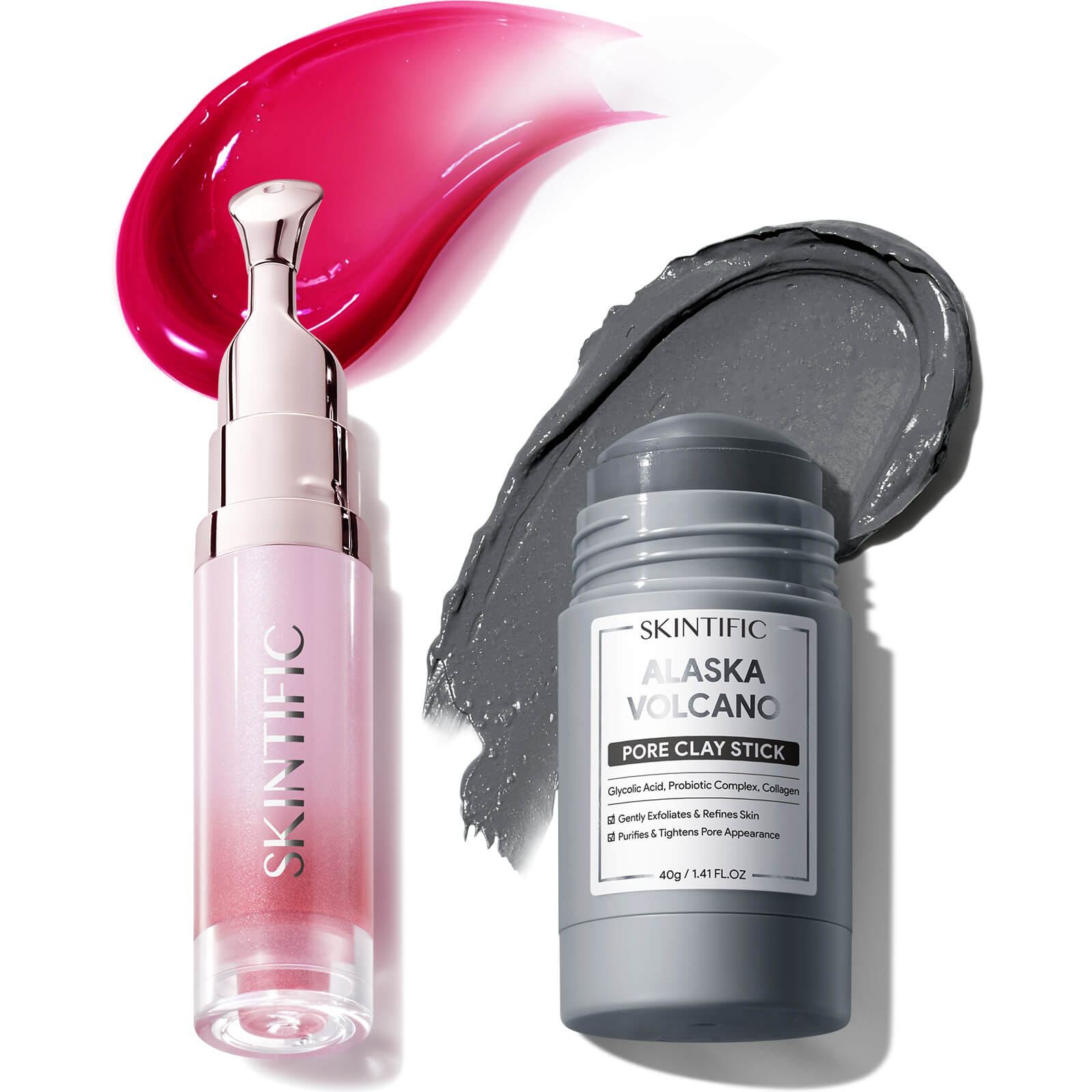 Pore Clay Stick & Peptide Lip Serum Set