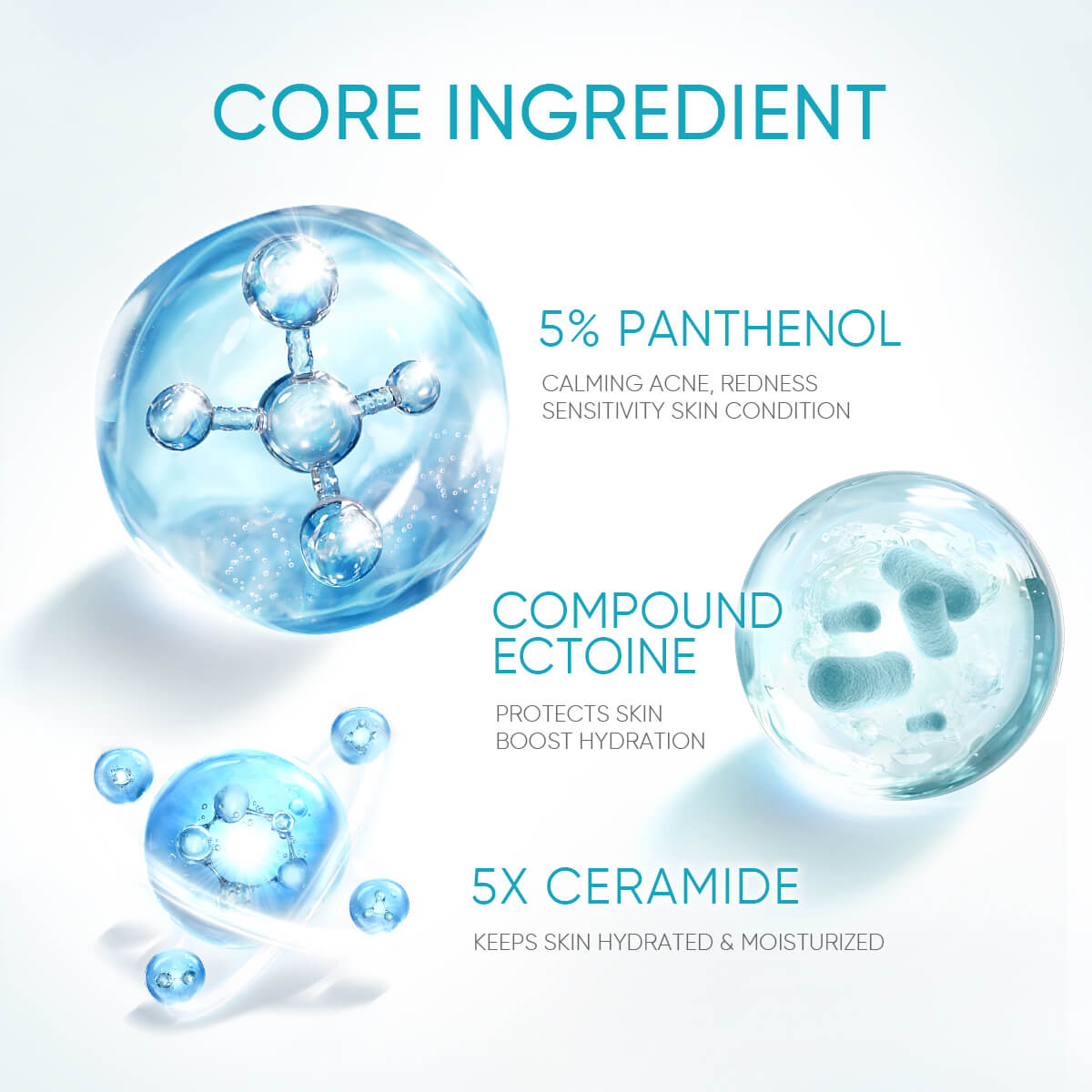 5% Panthenol Akne-Beruhigendes Wasser-Gel