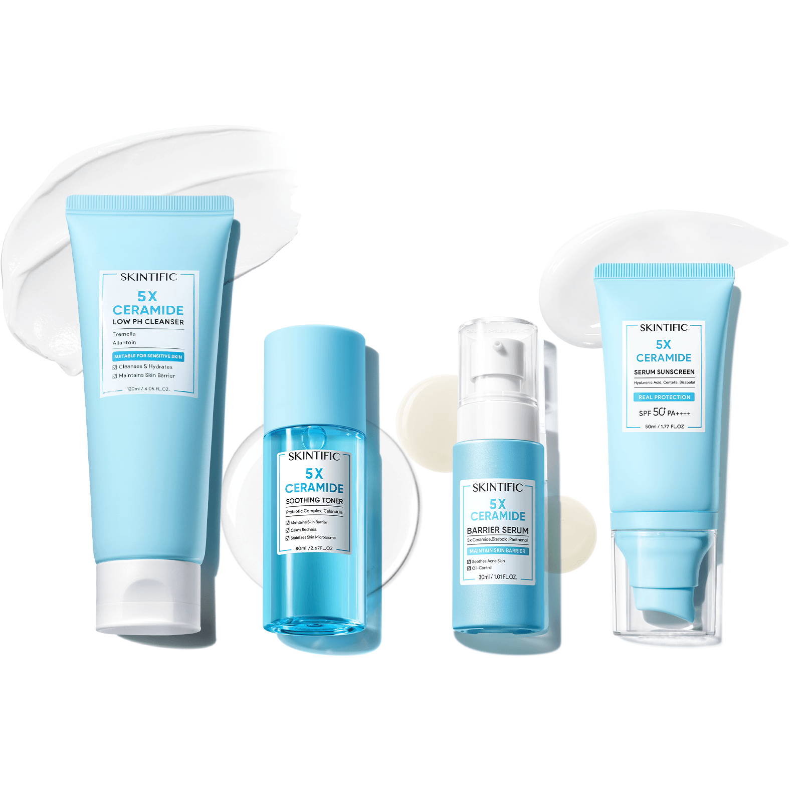 5X Ceramide Komplette Hautbarriere-Reparatur-Set