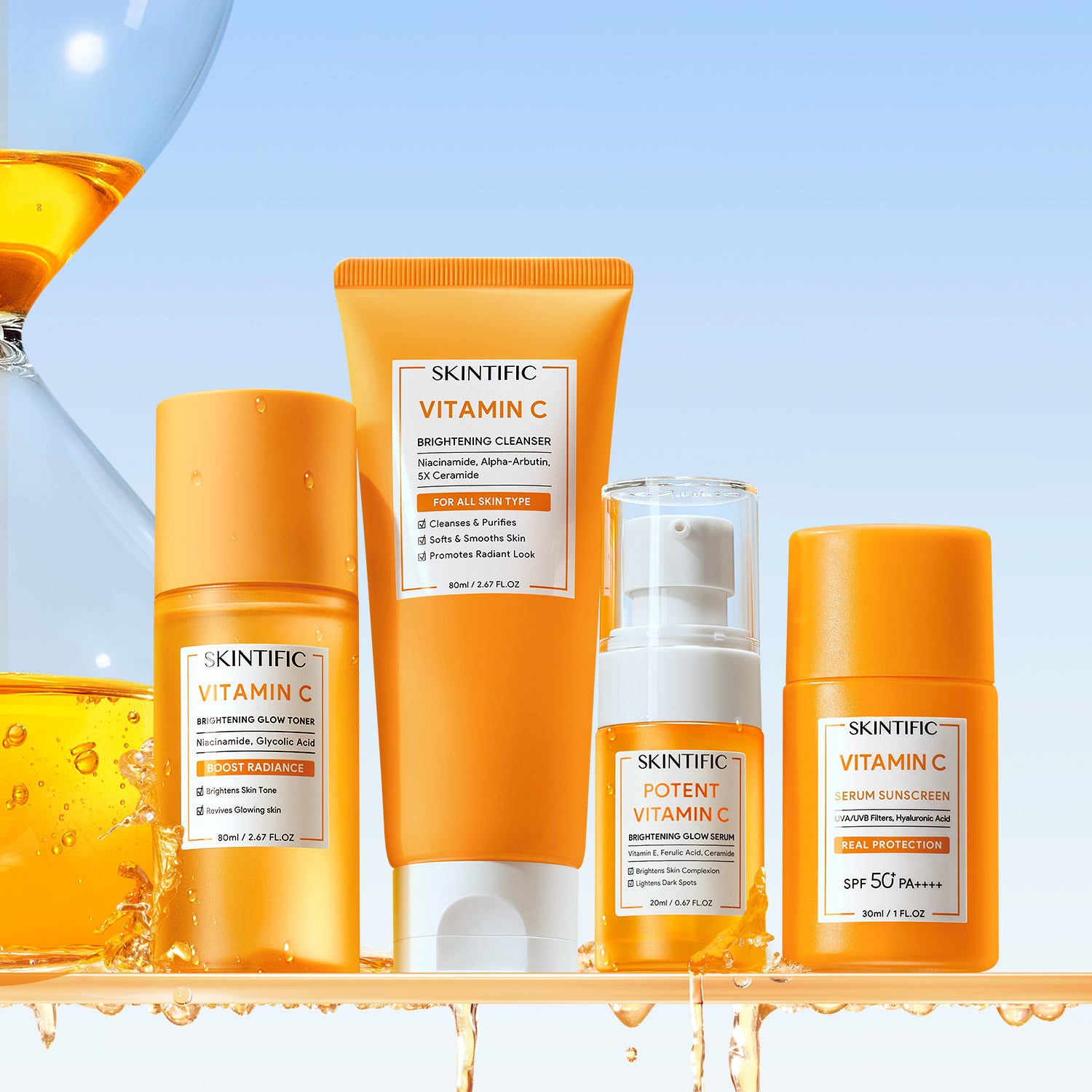 Vitamin C aufhellender Glow Toner für mehr Ausstrahlung