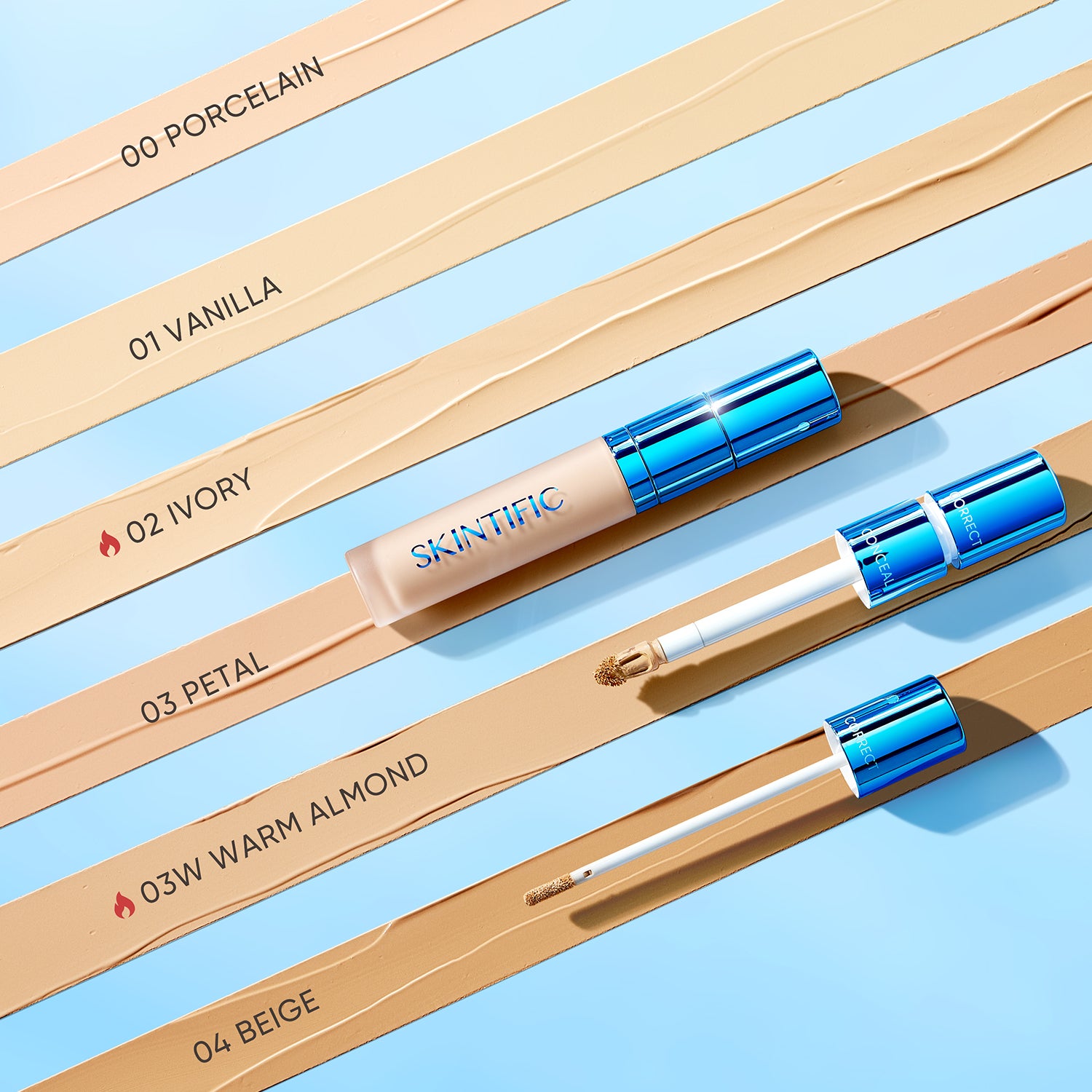 Concealer mit Doppelspitze, perfekter Serum-Concealer, 5 ml