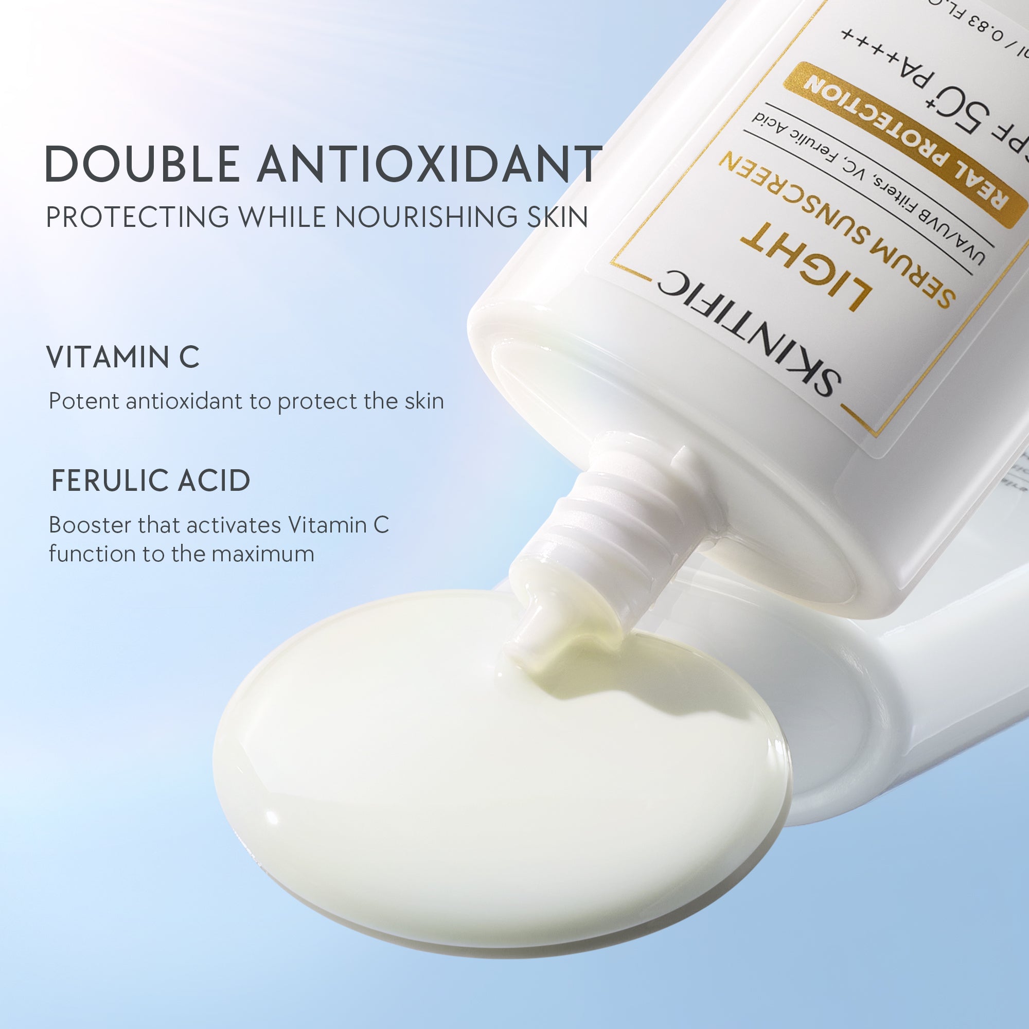 Leichtes Serum Sonnencreme SPF 50+ PA++++