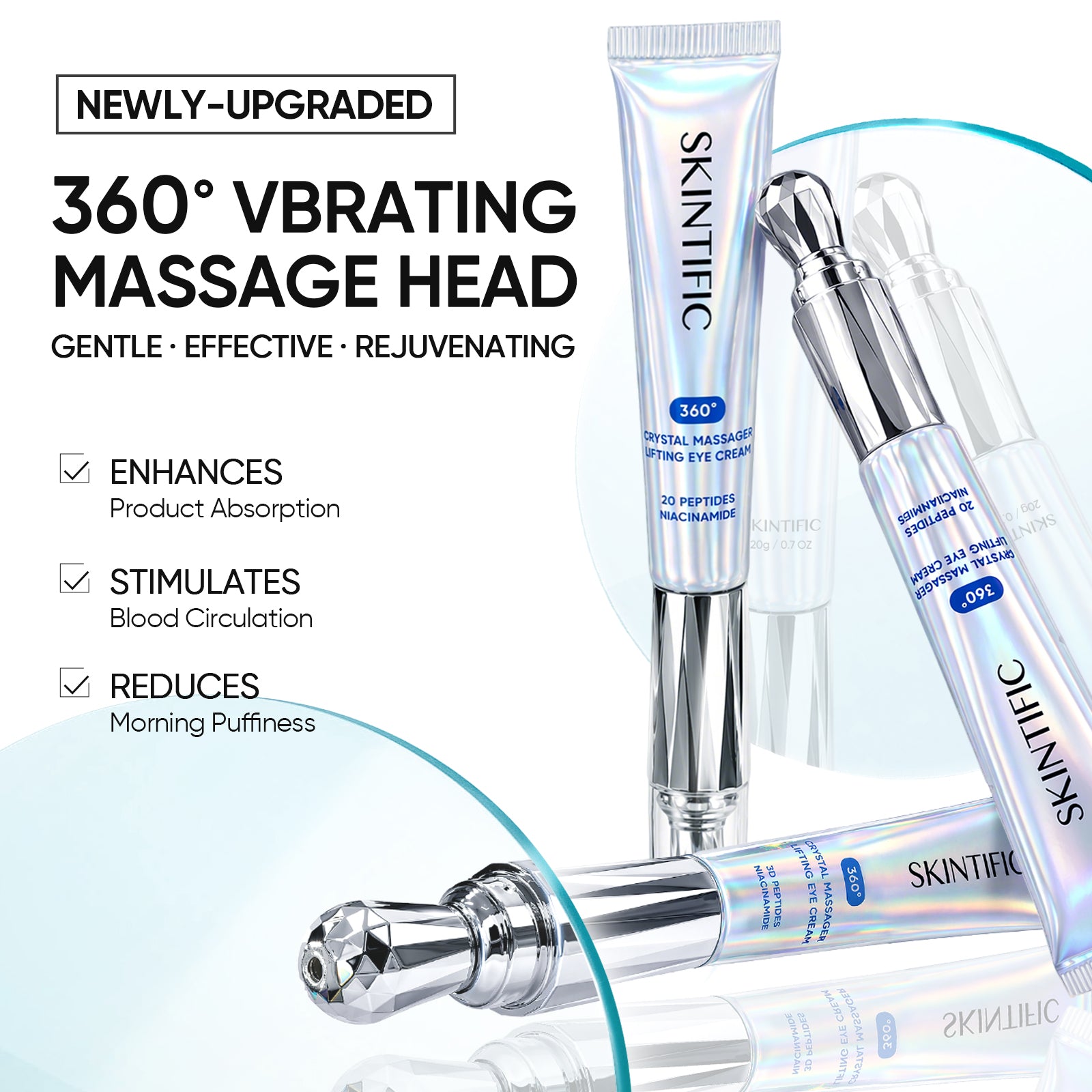 360° Crystal Massager Lifting Eye Cream