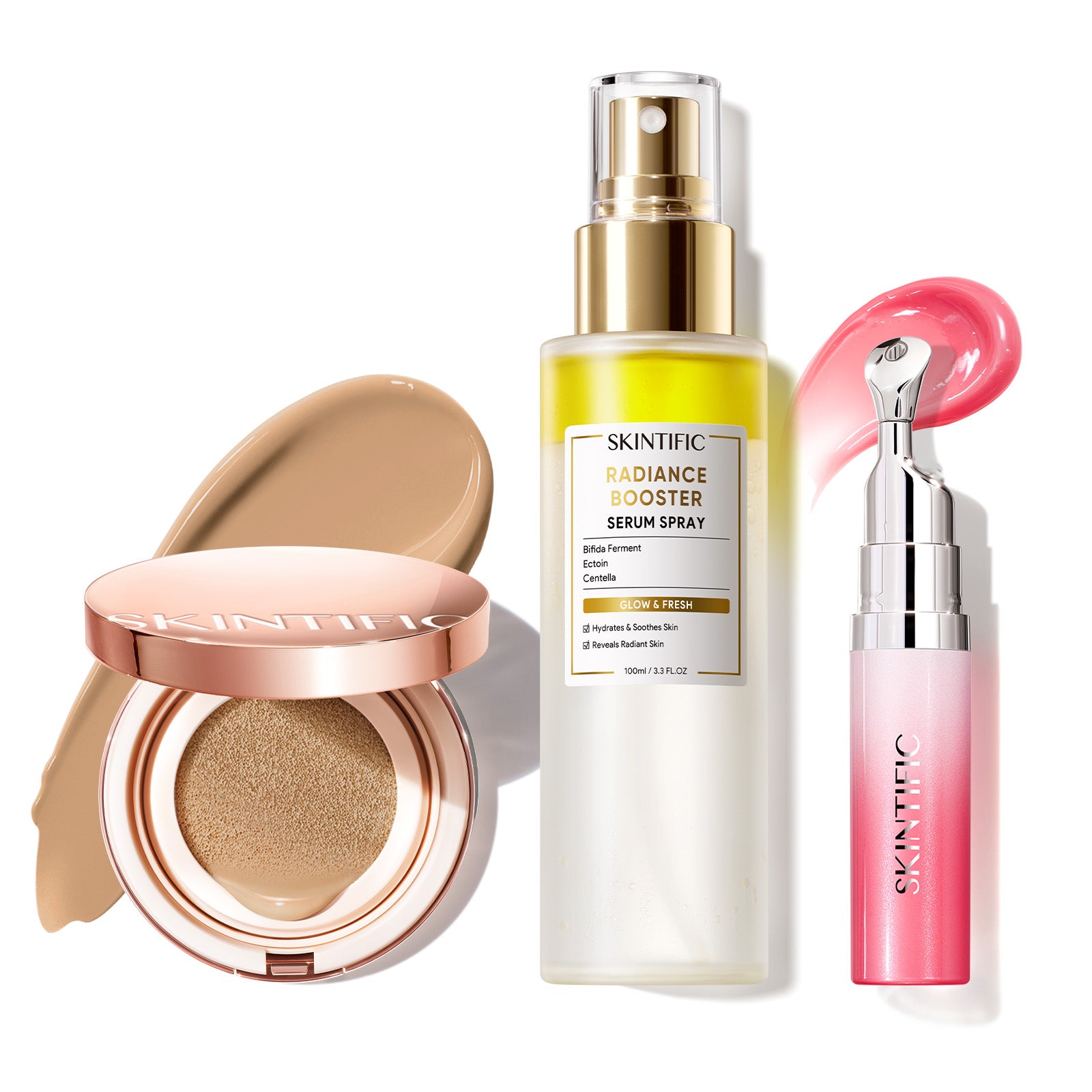 12-Hour Long-Lasting Cover Cushion+ Booster Serum Spray + Lip Serum