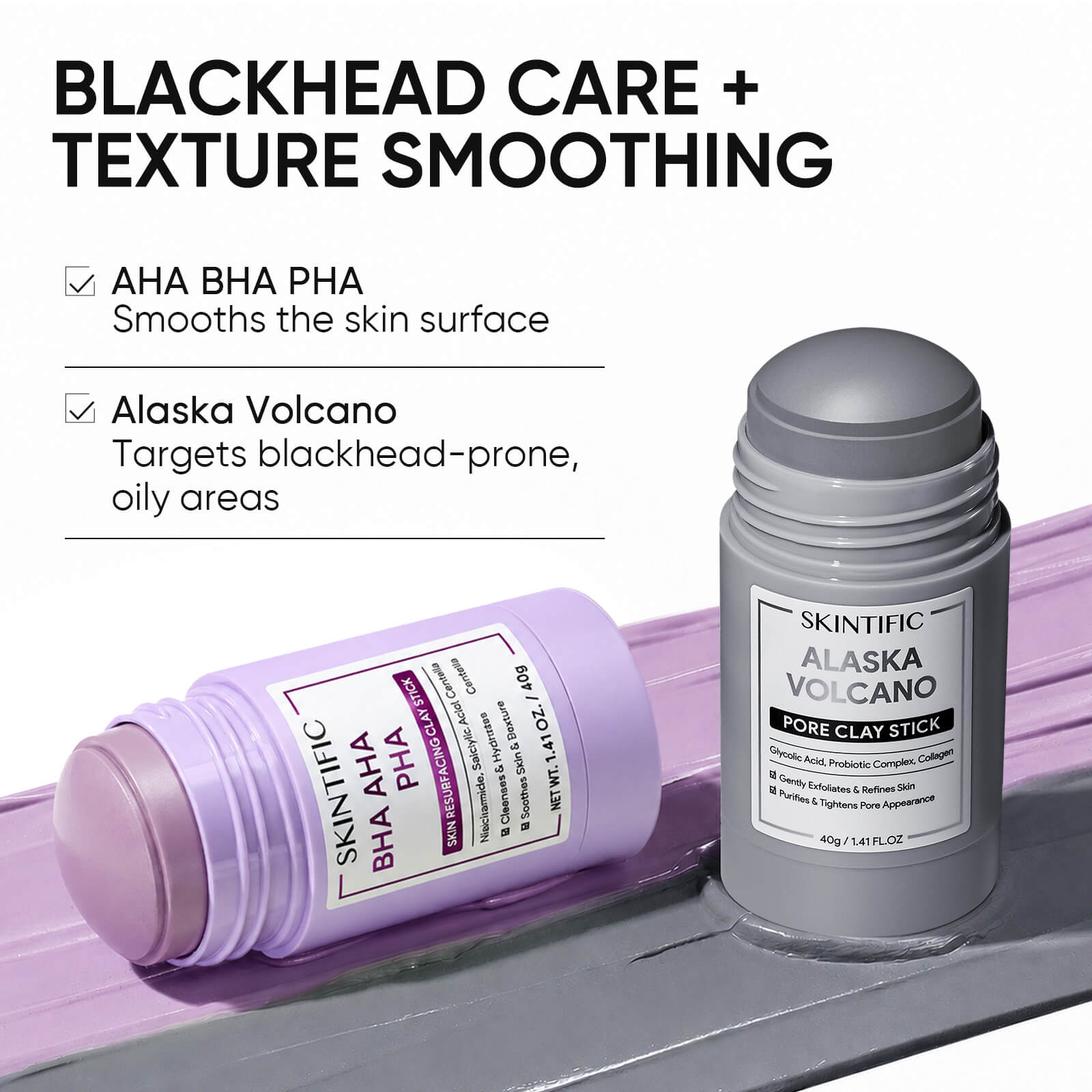 AHA BHA PHA Skin Resurfacing Clay Stick