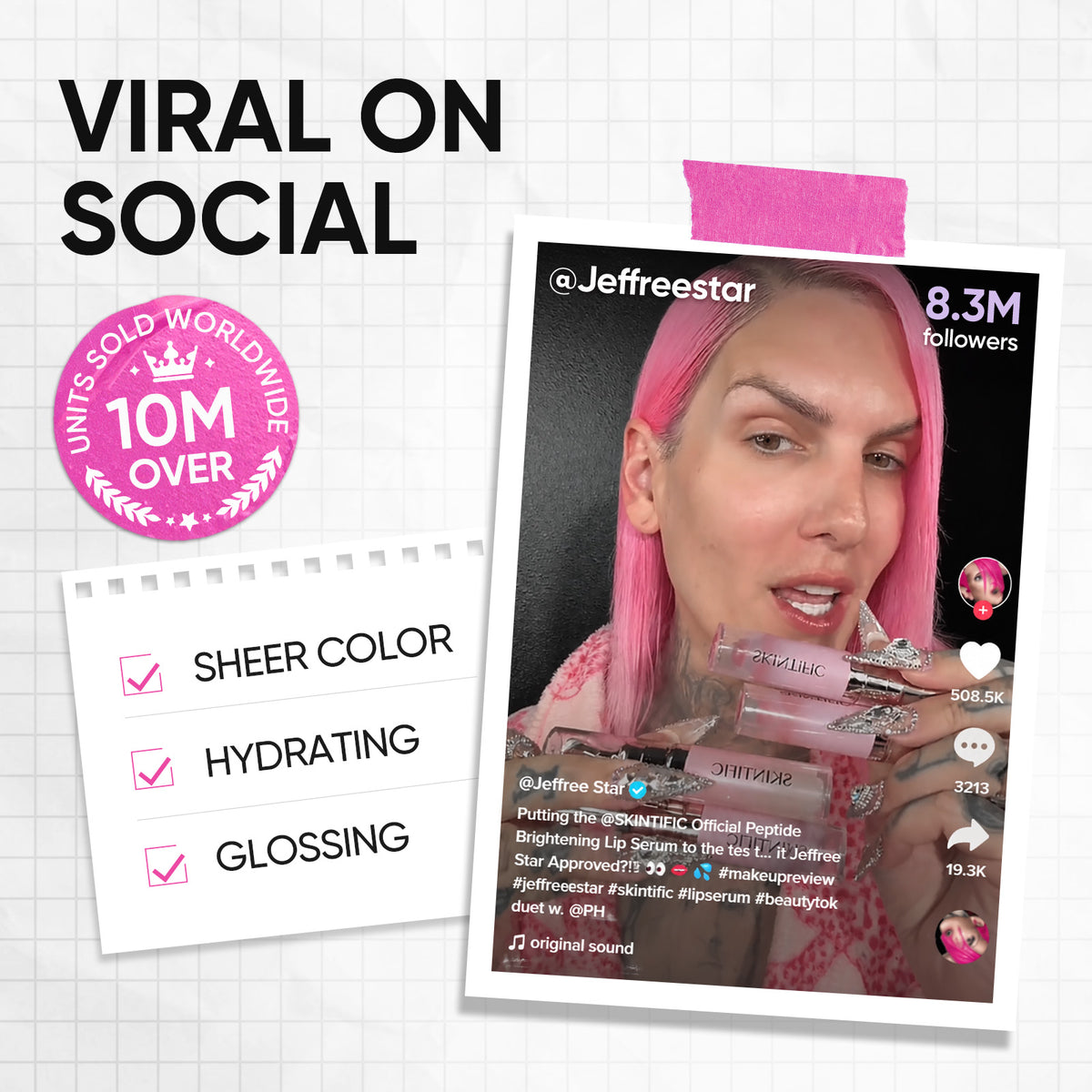 Peptid Aufhellendes Lippen-Serum