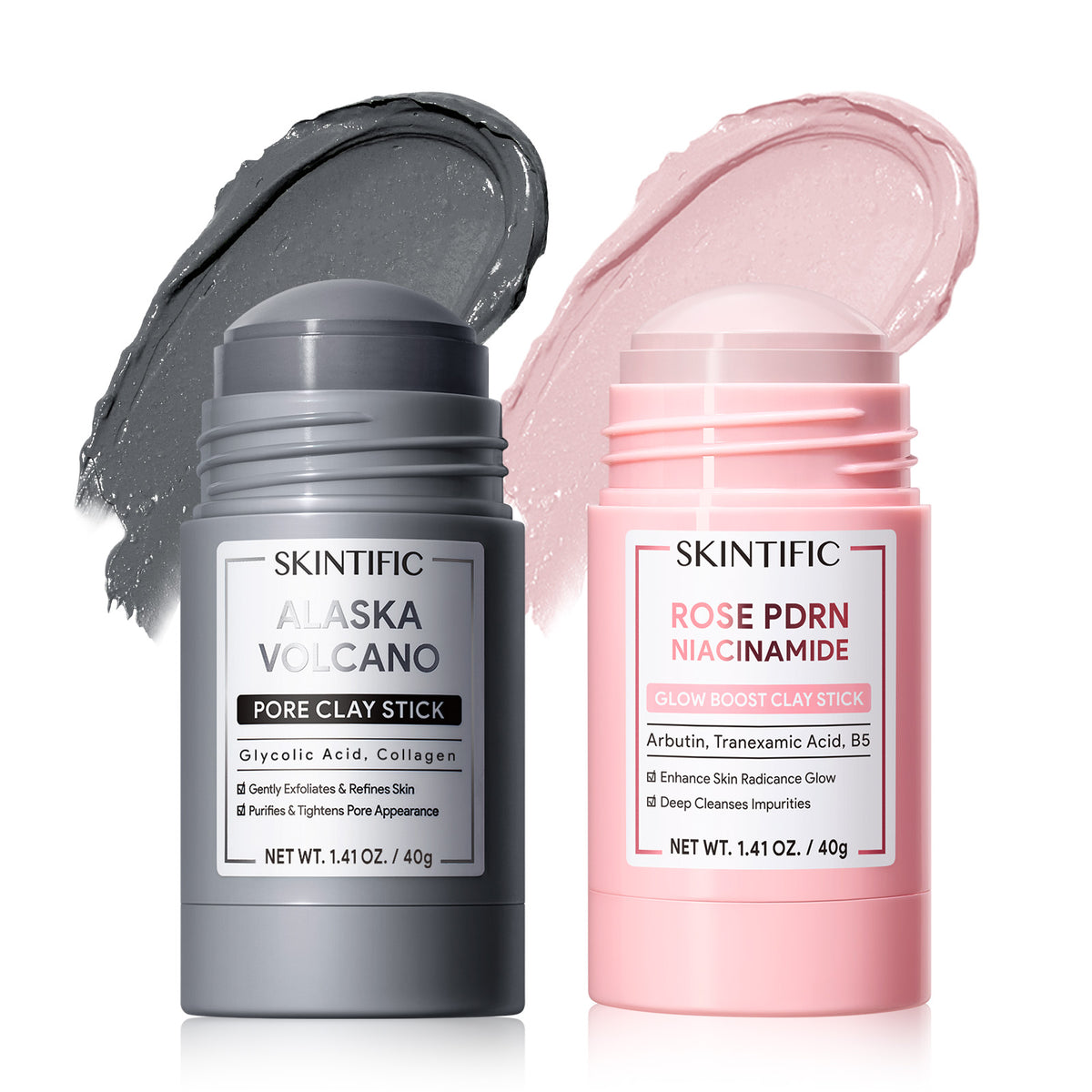 Mitesserentfernendes & aufhellendes Tonmaskenstift-Set
