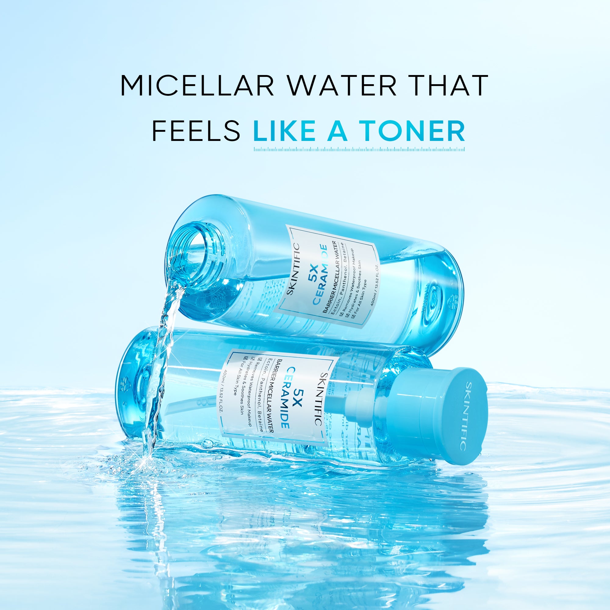 5X Ceramide Micellar Water Gentle Hydrating Cleanser