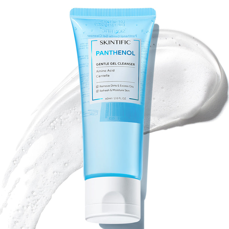 Panthenol Sanftes Gel-Reinigungsmittel Beruhigende Gesichtsreinigung
