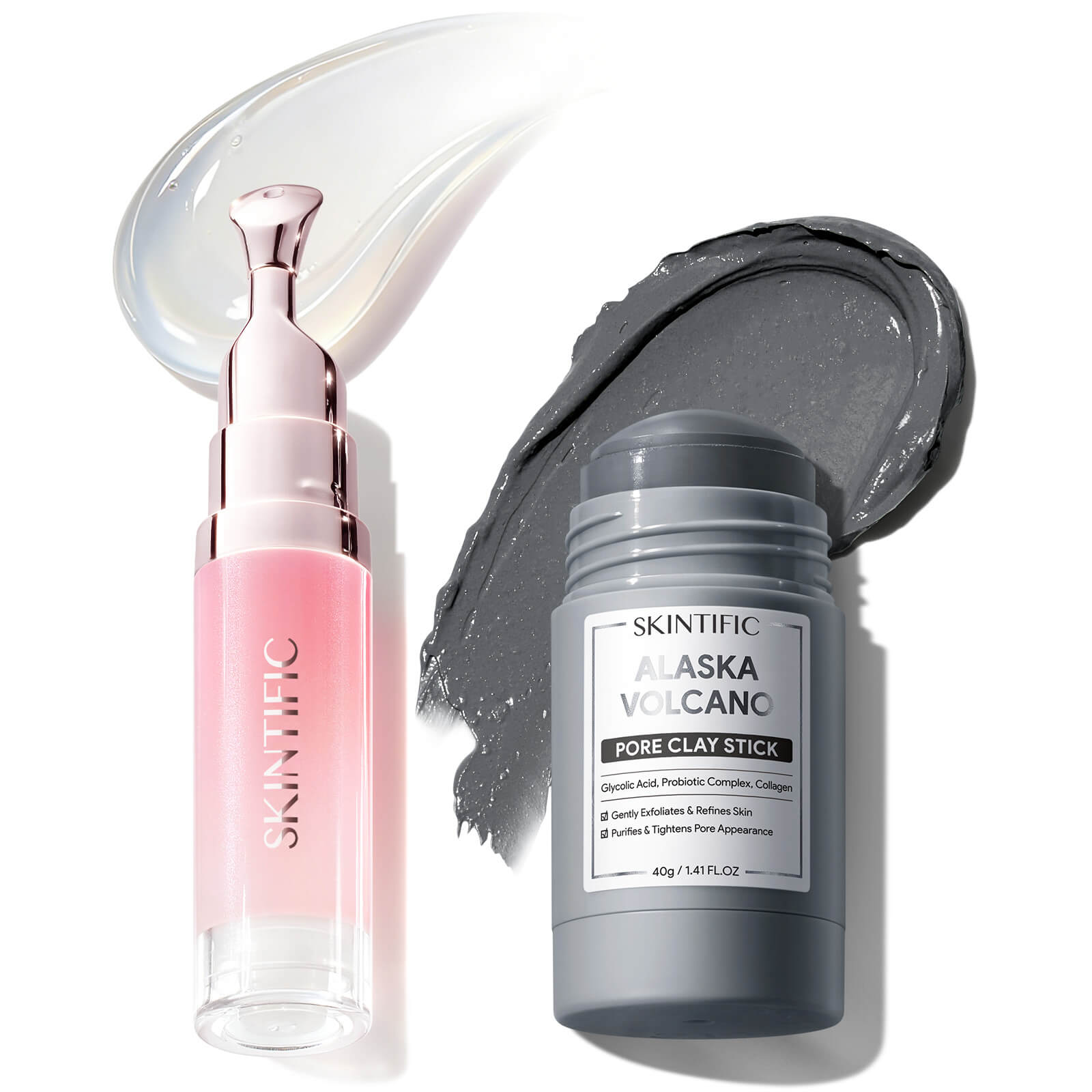Pore Clay Stick & Peptide Lip Serum Set
