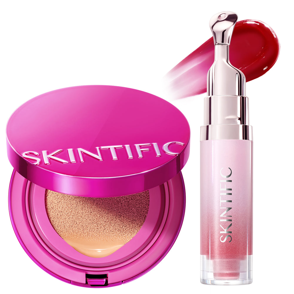 Glow Cushion & Peptide Lip Serum Set 2pcs